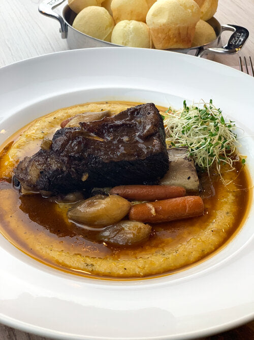 Braised Beef Short Rib and Herb Polenta