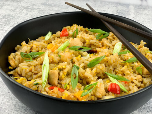 Garlic Chicken-Shrimp Fried Rice