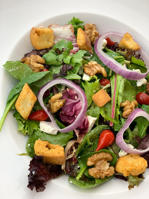 Herb Goat Cheese and Candied Walnut Salad