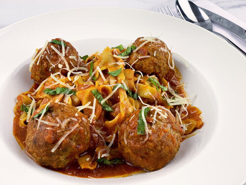 Rustic Spaghetti and Meatballs