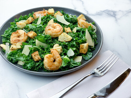 White Bean and Kale Salad w/ Creamy Tahini Dressing
