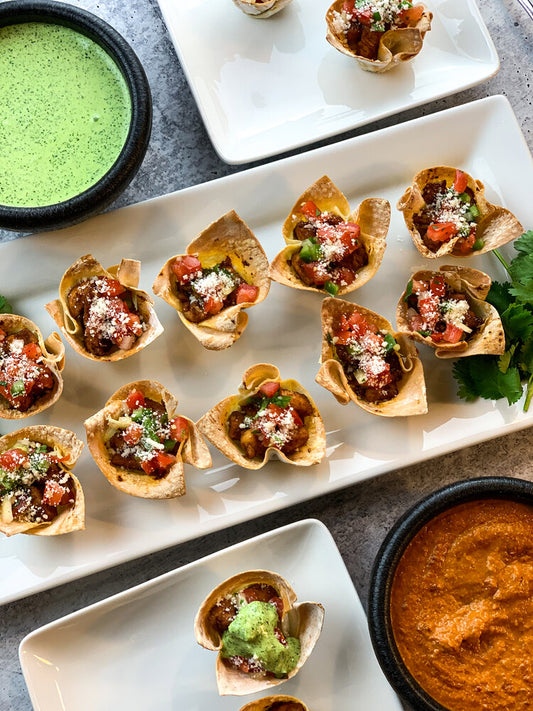 Chicken Taco-Wonton Cups